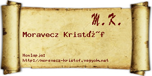 Moravecz Kristóf névjegykártya